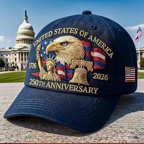 USA 250th Anniversary Patriotic Cap - Picture 3 of 6